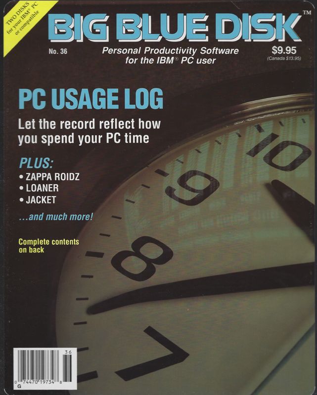 Front Cover for Big Blue Disk #36 (DOS) (3.5 inch disk version)
