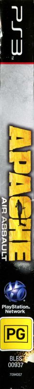 Spine/Sides for Apache Air Assault (PlayStation 3)