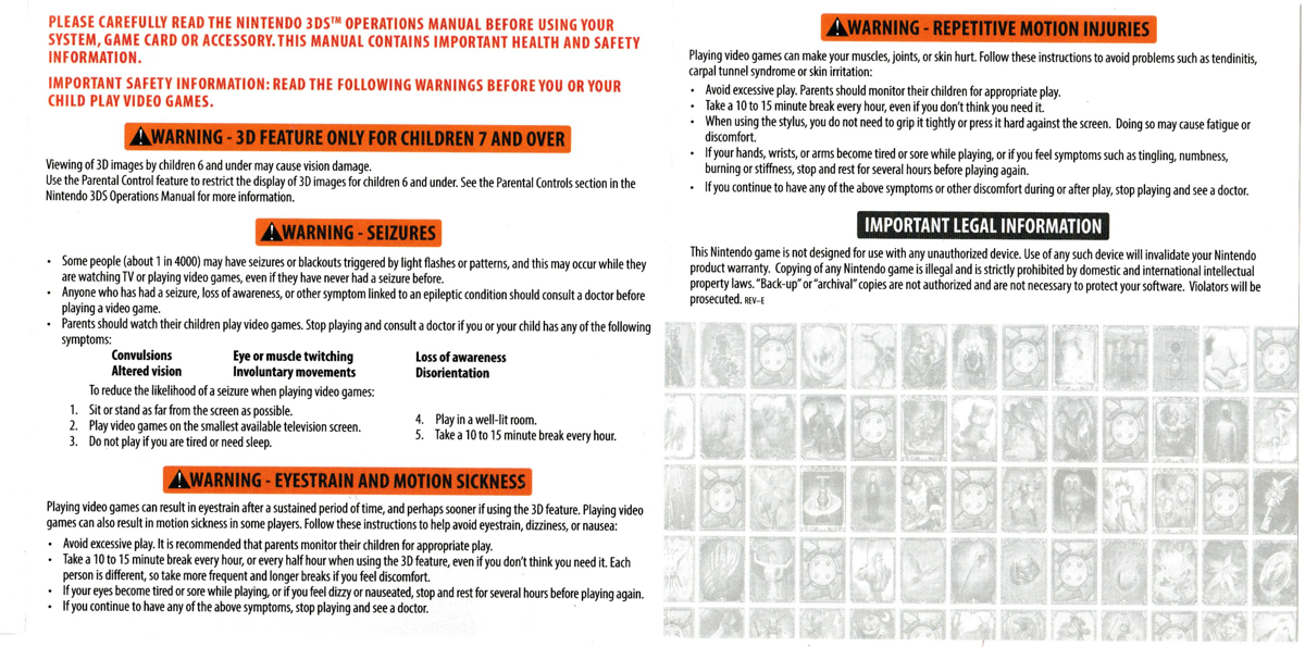Manual for Culdcept Revolt (Nintendo 3DS): Info pamplet (inside 2)