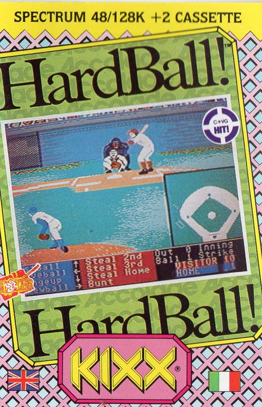 Front Cover for HardBall! (ZX Spectrum) (Kixx budget release)