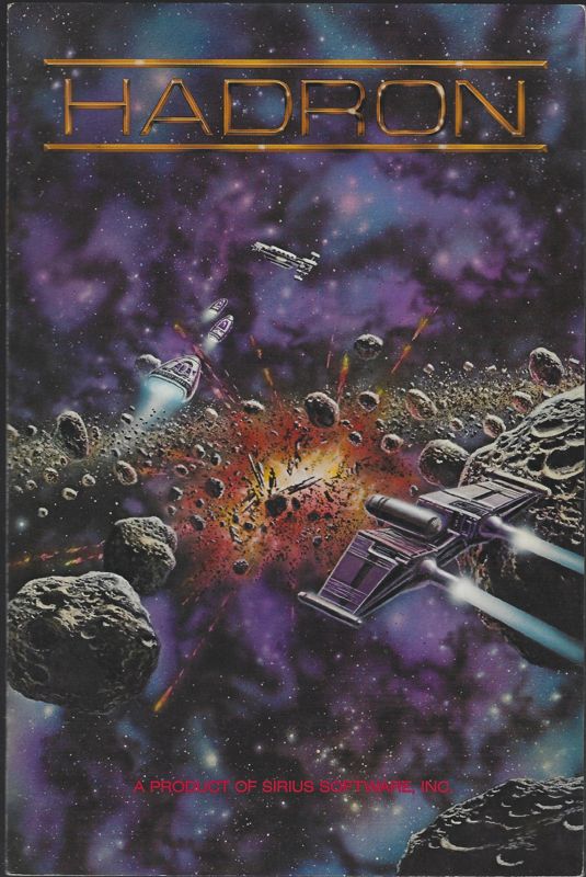 Front Cover for Hadron (Apple II)