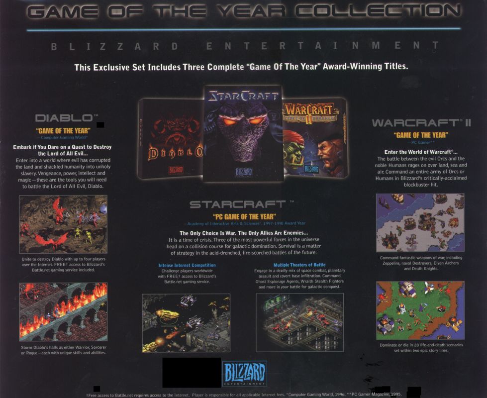 Blizzard's Game of the Year Collection cover or packaging material