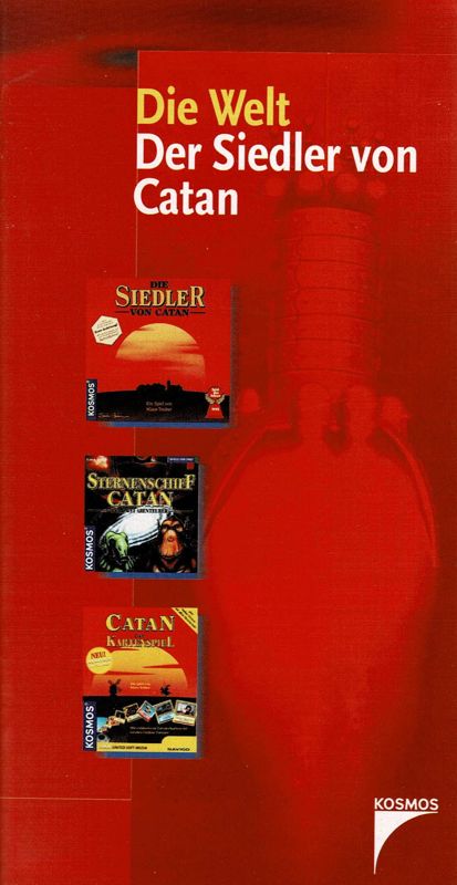 Advertisement for Catan: Das Kartenspiel (Windows) (Initial United Soft Media / Navigo / Kosmos release): Front