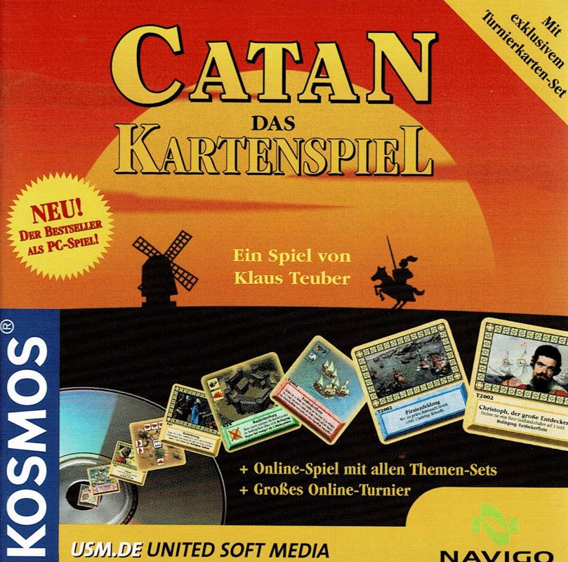Other for Catan: Das Kartenspiel (Windows) (Initial United Soft Media / Navigo / Kosmos release): Jewel Case - Front