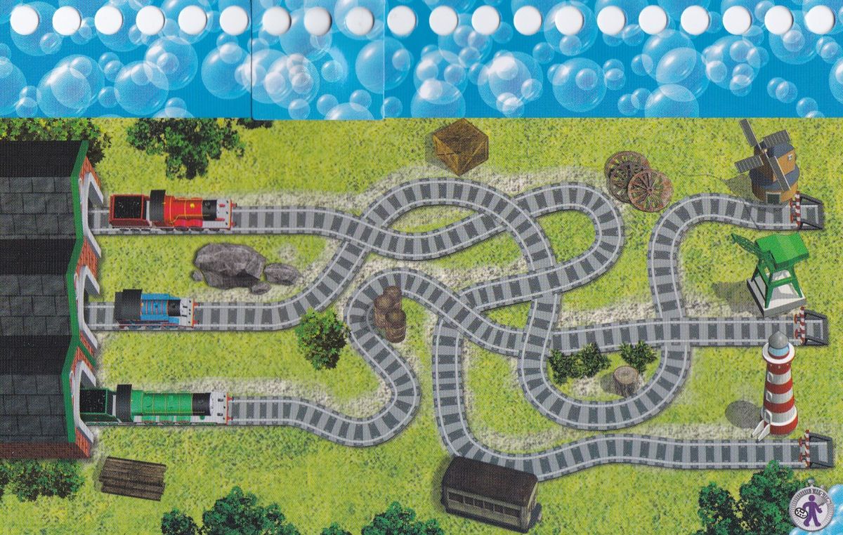 Extras for Thomas & Friends: Full Speed Ahead (Bubble) (Box): The Bubble Game book: This page is used withthe Maze Run mini game
