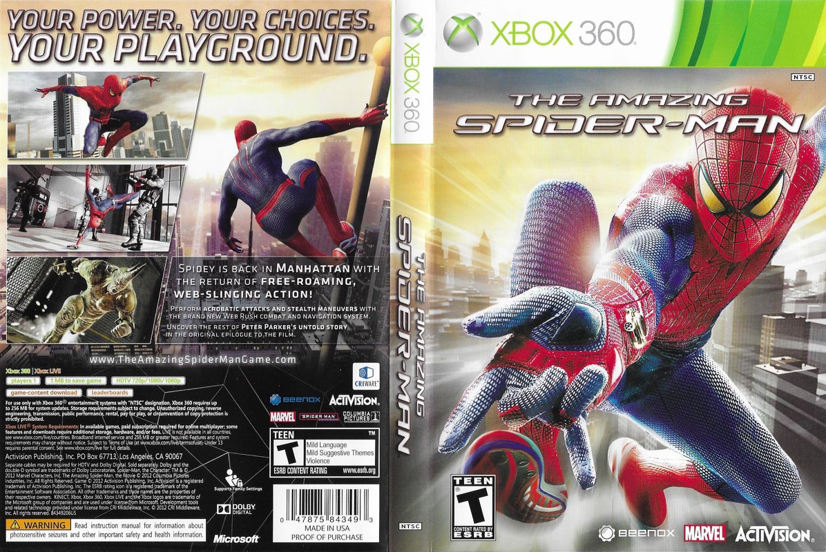 Full Cover for The Amazing Spider-Man (Xbox 360)