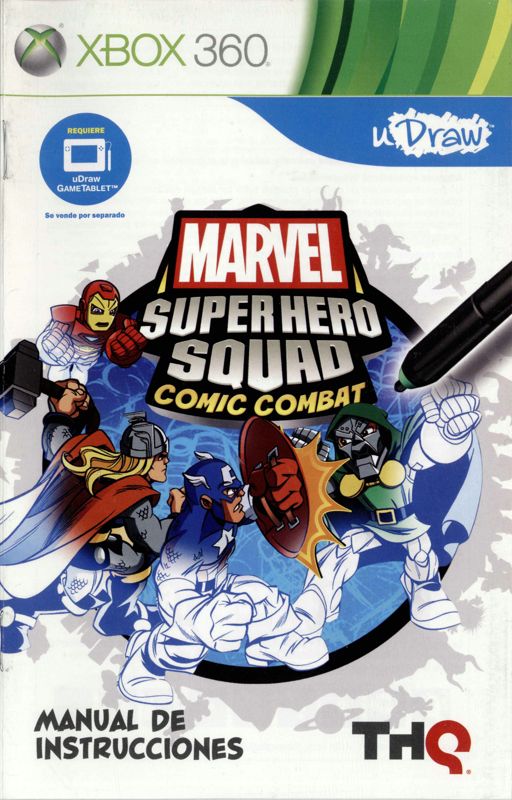 Manual for Marvel Super Hero Squad: Comic Combat (Xbox 360): Front