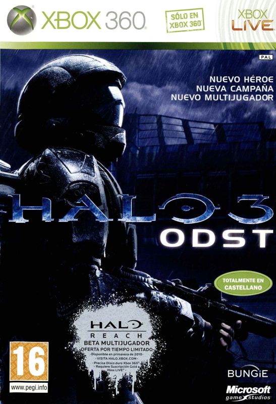 Halo 3: ODST cover or packaging material - MobyGames