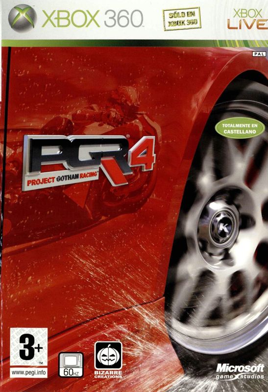 Front Cover for Project Gotham Racing 4 (Xbox 360)