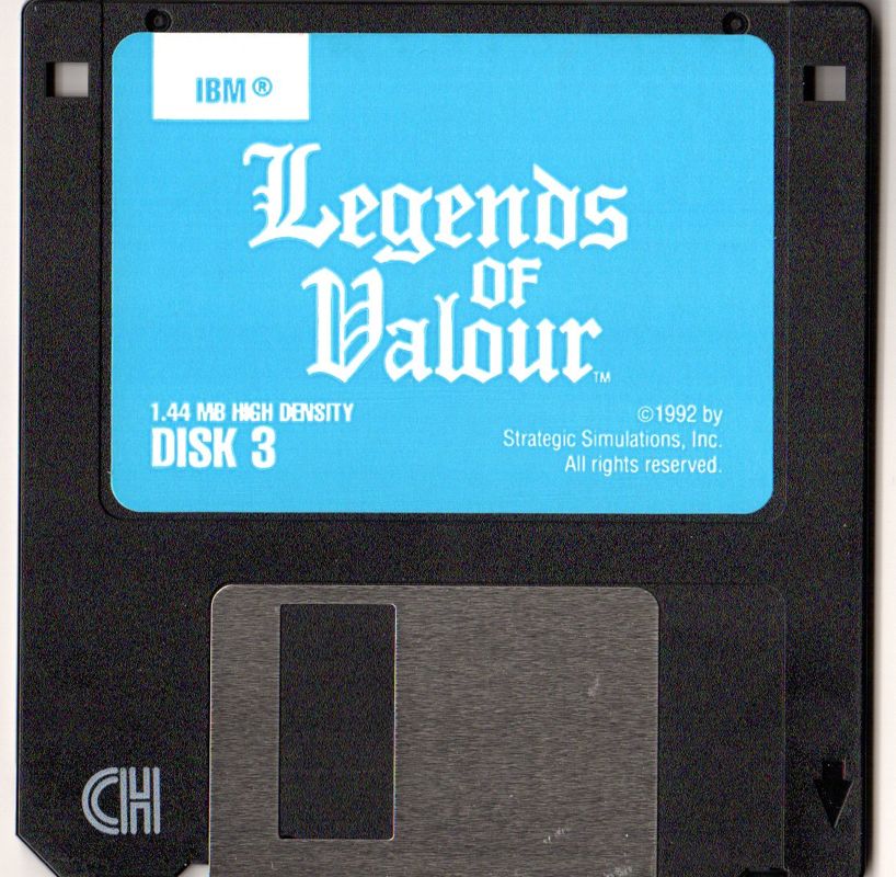 Media for Legends of Valour (DOS): Disk 3 / 4