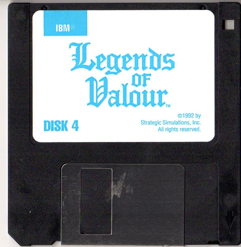 Media for Legends of Valour (DOS): Disk 4 / 4