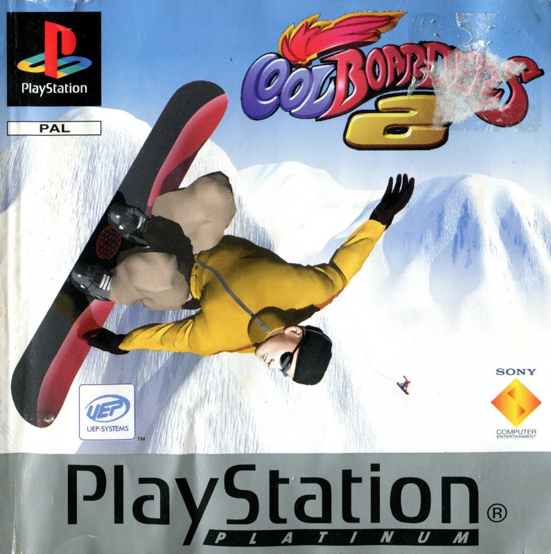 Manual for Cool Boarders 2 (PlayStation) (Platinum release): Front