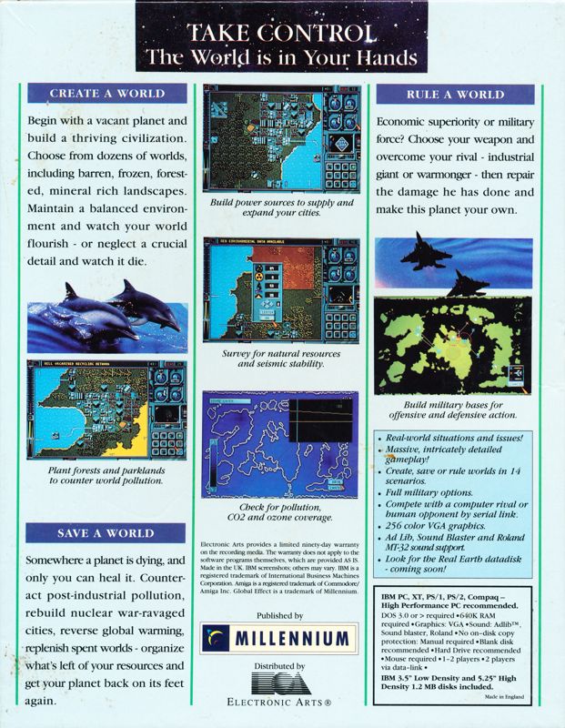 Back Cover for Global Effect (DOS) (Dual Media release)