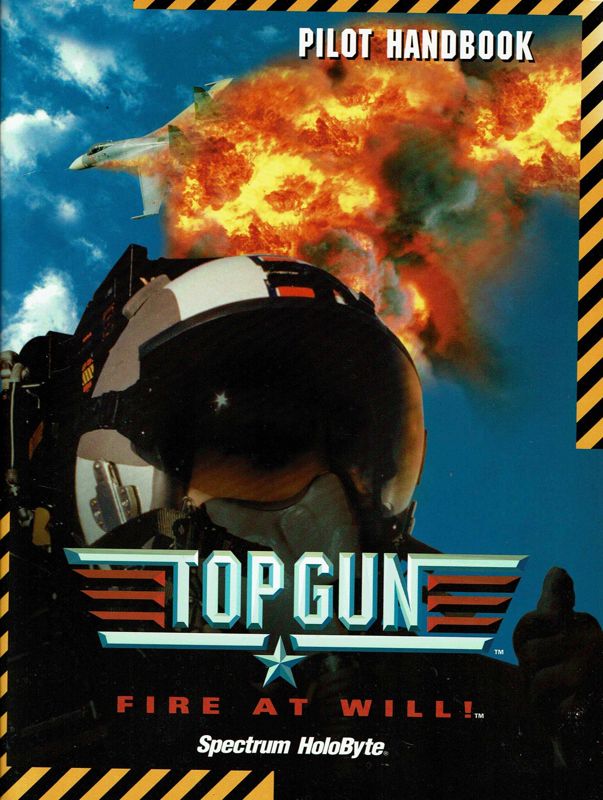 Manual for Top Gun: Fire at Will! (DOS) (Alternate Front and Back Cover): Front