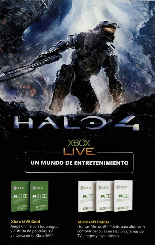 Advertisement for Halo 4 (Xbox 360): Front
