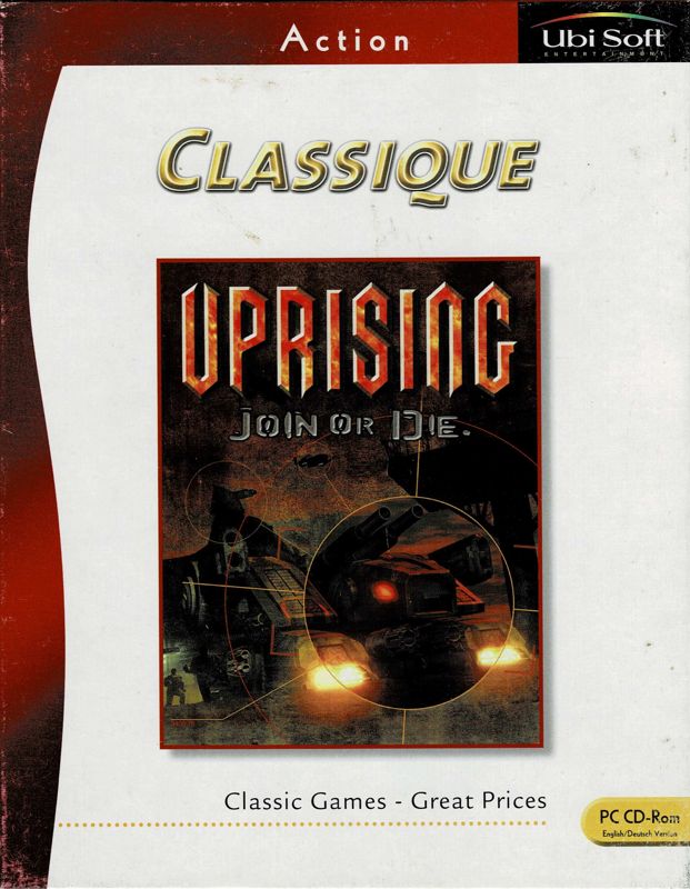 Front Cover for Uprising: Join or Die (Windows) (Classique release)