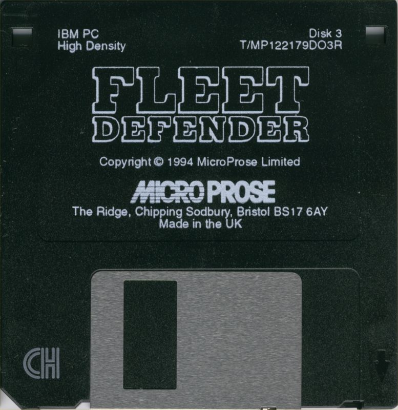 Media for Fleet Defender (DOS): Disk 3