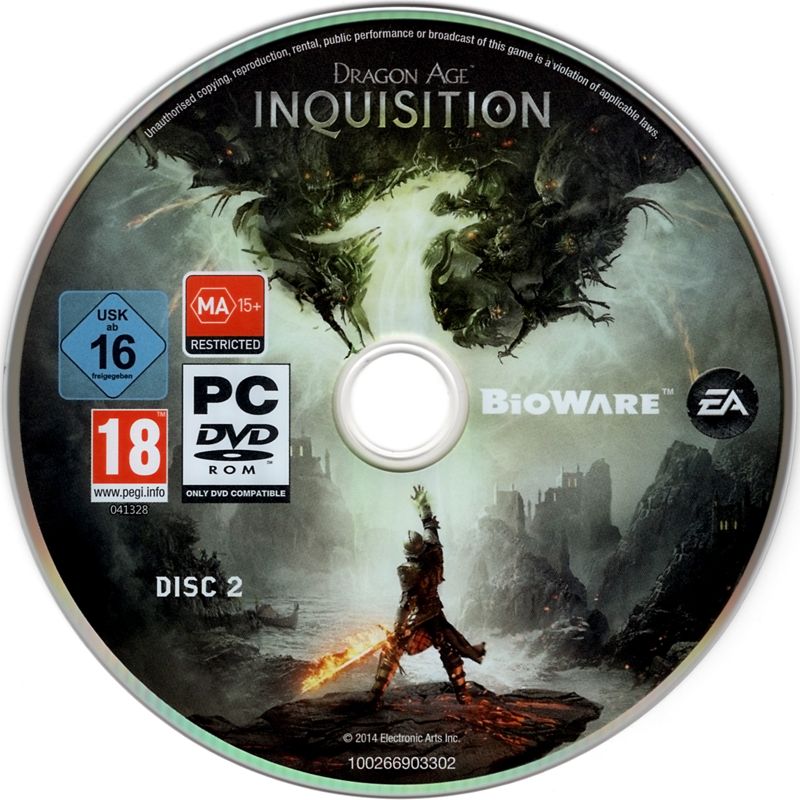 Media for Dragon Age: Inquisition (Windows): Disc 2