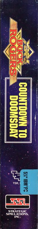 Spine/Sides for Buck Rogers: Countdown to Doomsday (DOS) (5.25" disk release): Left