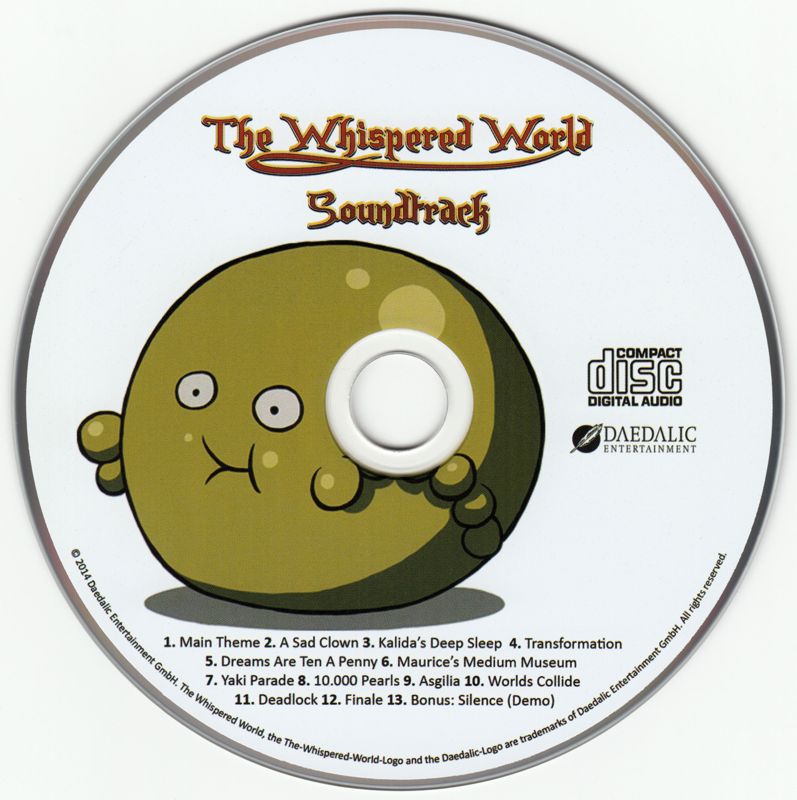 Soundtrack for The Whispered World: Special Edition (Macintosh and Windows)