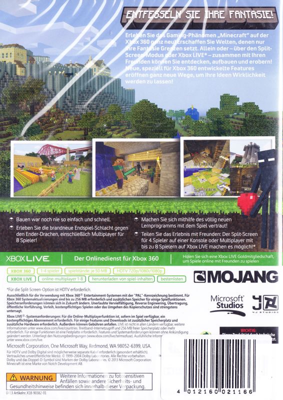 Minecraft: Pocket Edition cover or packaging material - MobyGames