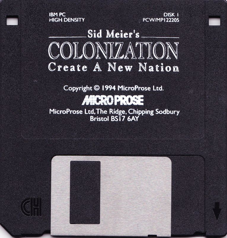 Media for Sid Meier's Colonization (DOS): Disk 1