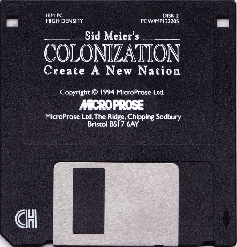 Media for Sid Meier's Colonization (DOS): Disk 2