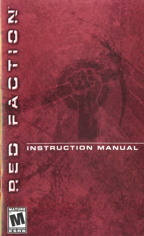 Manual for Red Faction (Macintosh) (Cardboard Box-inside is the manual and a jewel case with CD )