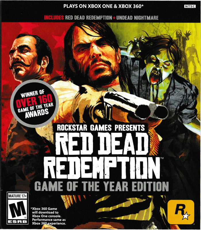 Front Cover for Red Dead Redemption: Game of the Year Edition (Xbox 360) (Xbox One Backwards Compatible re-release)