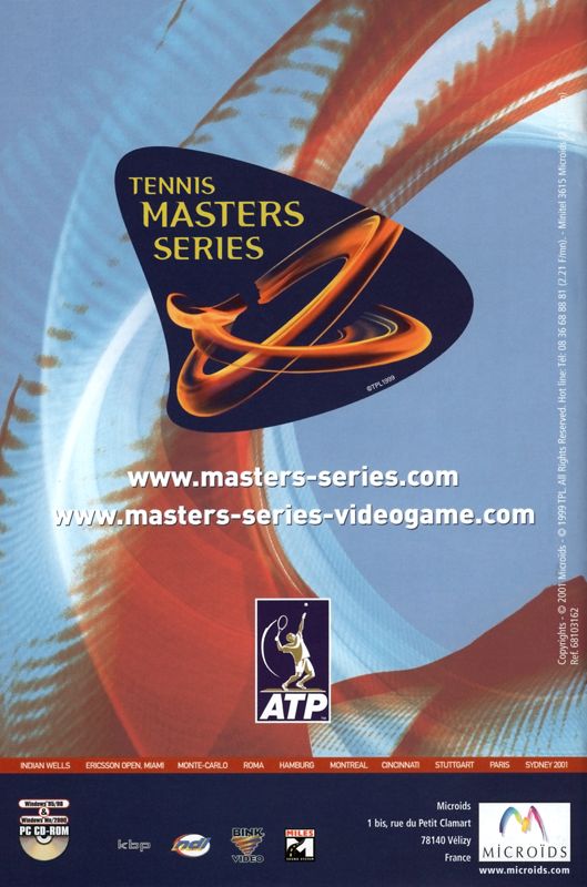 Manual for Tennis Masters Series (Windows): Back
