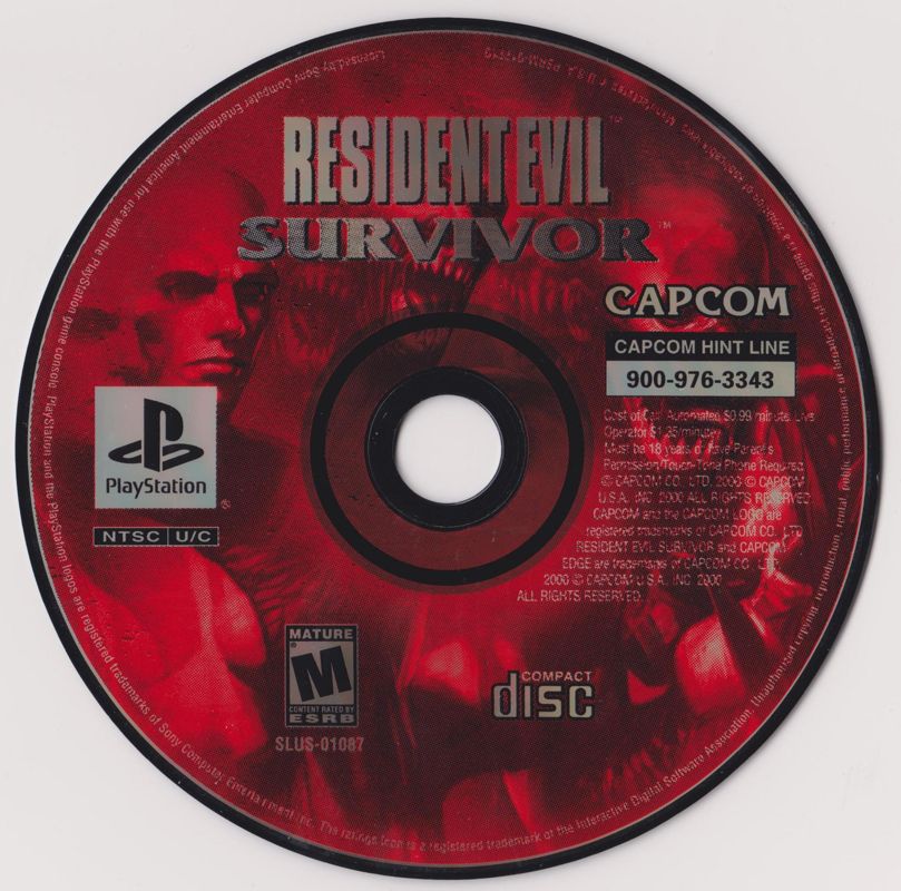 Media for Resident Evil: Survivor (PlayStation)