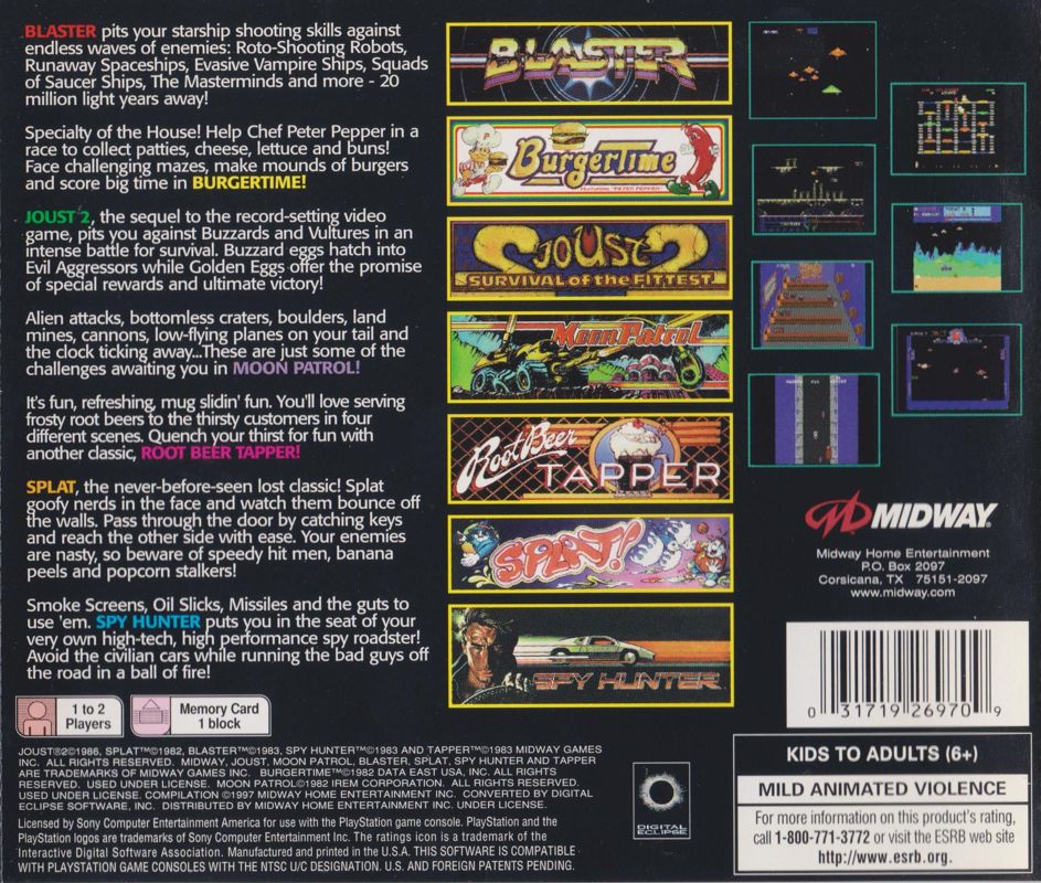 Arcade's Greatest Hits: The Midway Collection 2 cover or packaging ...