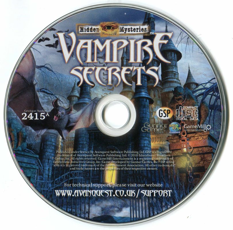 Media for Hidden Mysteries: Vampire Secrets (Windows)