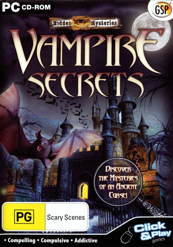 Front Cover for Hidden Mysteries: Vampire Secrets (Windows)
