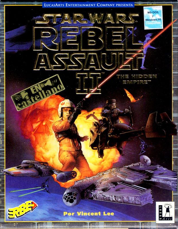 Front Cover for Star Wars: Rebel Assault II - The Hidden Empire (DOS)