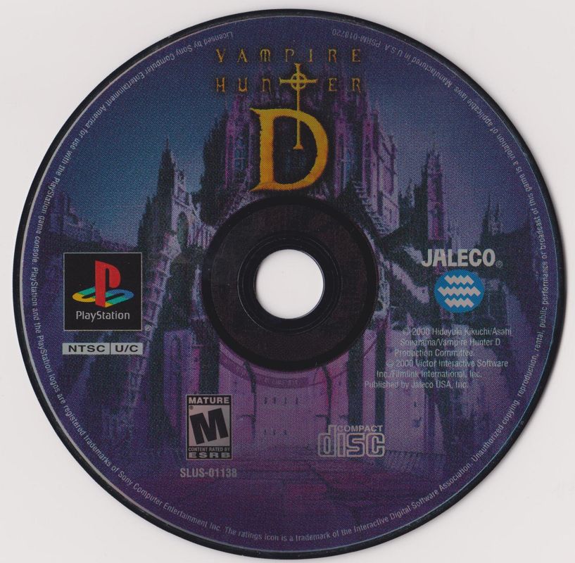 Media for Vampire Hunter D (PlayStation)
