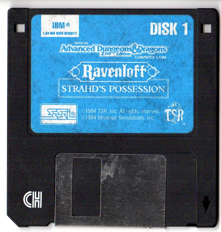 Media for Ravenloft: Strahd's Possession (DOS) (Original 3.5" Disk Release): Disk 1
