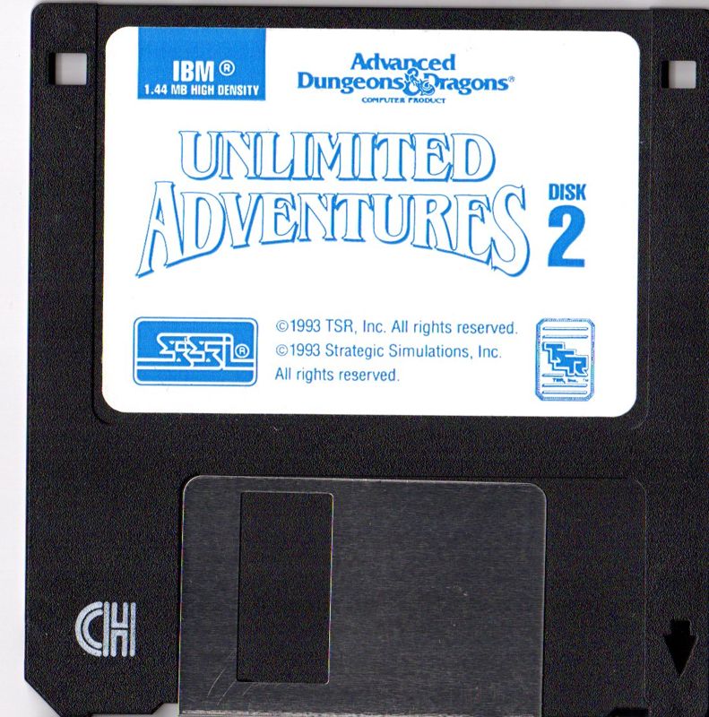 Media for Unlimited Adventures (DOS) (Original release): Disk 2 / 3