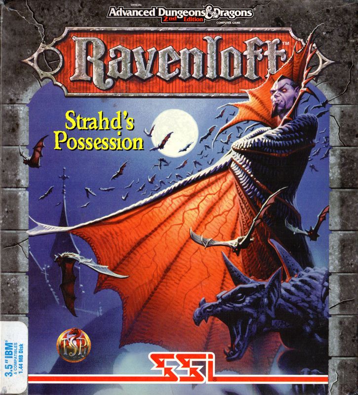 Front Cover for Ravenloft: Strahd's Possession (DOS) (Original 3.5" Disk Release)
