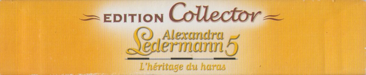 Spine/Sides for Alexandra Ledermann 5: L'Héritage du Haras (Edition Collector) (Windows): Top