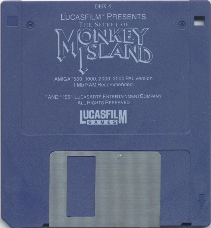 Media for The Secret of Monkey Island (Amiga): Disk 4