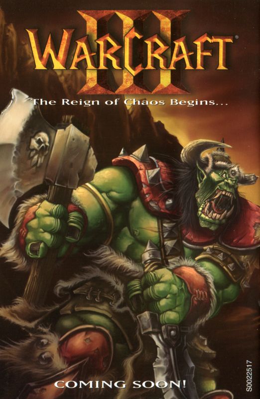 Manual for WarCraft II: Battle Chest (Macintosh and Windows) (BestSeller Series release (2001)): Back