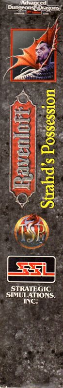 Spine/Sides for Ravenloft: Strahd's Possession (DOS) (Original 3.5" Disk Release)