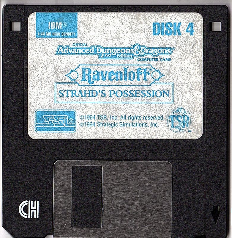 Media for Ravenloft: Strahd's Possession (DOS) (Original 3.5" Disk Release): Disk 4