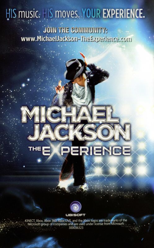 Manual for Michael Jackson: The Experience (Xbox 360): Back