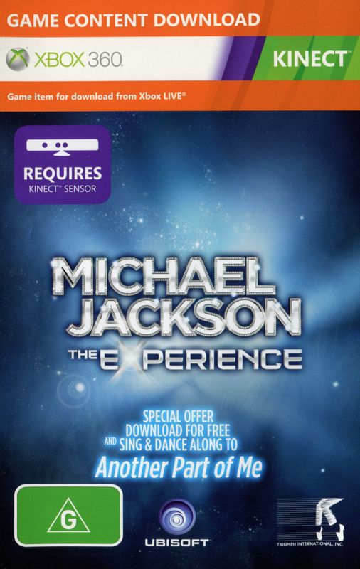 Michael Jackson The Experience cover or packaging material MobyGames