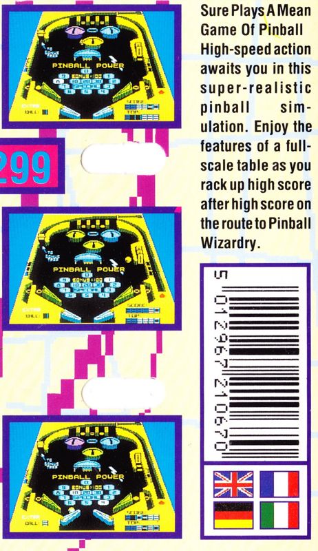 Back Cover for 3D-Pinball (ZX Spectrum)