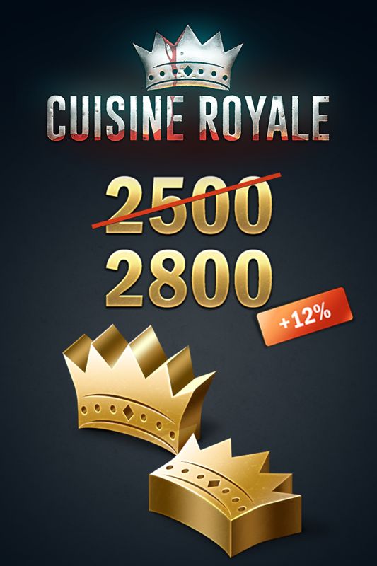 Front Cover for Cuisine Royale: 2500 (+300 Bonus) Golden Crowns (Xbox One) (download release)