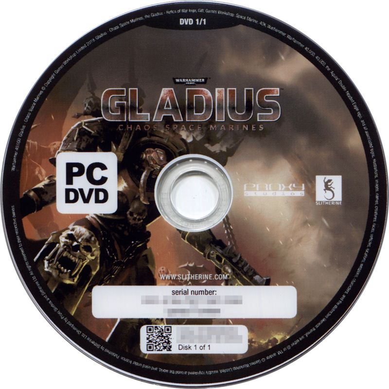 Media for Warhammer 40,000: Gladius - Relics of War: Chaos Space Marines (Linux and Windows) (Slitherine store boxed edition)