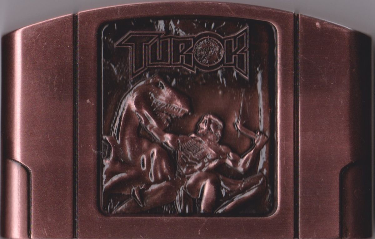 Extras for Turok (Classic Edition) (Nintendo Switch): Metal N64 Cartridge - Front